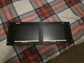 V-r82dp-hd Marshall Electronics Dual Rack Monitor With Power Supply Tested Working