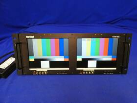 Marshall V-r82dp-hdsdi Dual Rack-mountable 8.4 Inch Lcd Monitor 4 3/16 9 With Ps