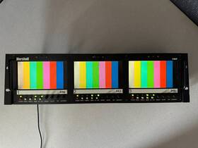 Marshall V63p V-r63p Triple 3 X 5.8 Inch Rack Mounted Lcd Video Monitor