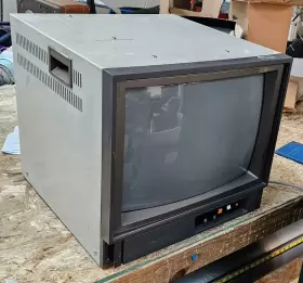 C-3919nlp Mitsubishi Aed Rare 512 Crt Color Monitor 3919 Nlp 19 Inch 1982 D