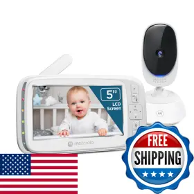 B09bp664rs Motorola Nursery No Wifi Video Baby Monitor Camera And Audio 5 Screen Remote
