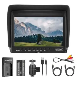 10101893 Neewer Upgraded F100 7 Inch Camera Field Monitor Hd Video Assist Slim 1280x800