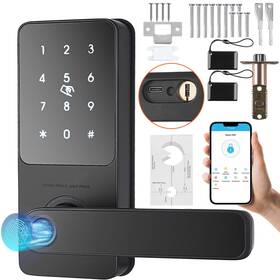 Nobrand Lyznsmbsbssz315w6v9342 Smart Lock Keyless Entry Door With Handle App Control