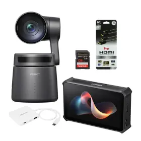 Sdsdxxd128ggn Obsbot K169 Talent Multi Cam All In One Black Live Streaming Studio Bundle