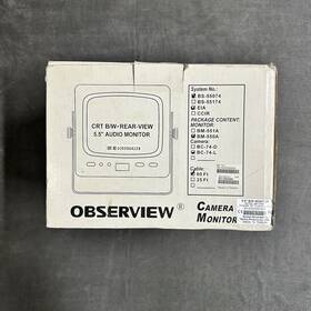 Obserview Bm-550a Crt B/w Rear View 5.5 Inch Camera Audio Monitor Model