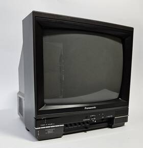 Panasonic Ct-1381y 13 Inch Color Video Monitor Crt S-video Bnc Retro Gaming -as Is