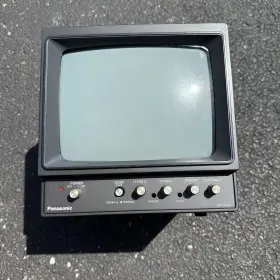Wv-5370 Panasonic B/w Crt 8 Inch Monitor Retro Gaming Monochrome Surveillance