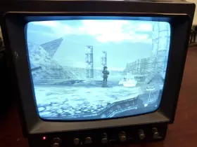 Wv-5380 Panasonic 8 Inch Black And White Video Broadcast Crt Monitor