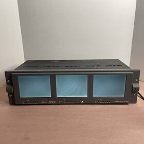 Panorama Mon3-3 Dtv Analog Video Monitor With 3 Screens Powers On