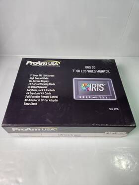 Proam Usa 7lcd 7 Inch Iris Sd On-camera Lcd Monitor Kit With Rca Av Inputs