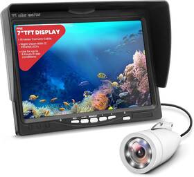 Pyle Plmrc7rwt 7ftft Lcd Monitor Underwater Fishing Camera - 1000tvl