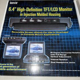 Qwestar Tv134 Questar 6.4 Inch High Definition Tft/lcd Monitor In Injection Molded Housing
