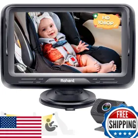 B0dnsrdlcv Rohent 1080p Hd Baby Car Camera Monitor Night Vision 150 Wide-angle Anti-glare
