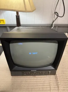 Smo-120s Samsung 12 Inch Crt Cctv Security Monitor Works With Manual Vintage