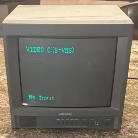 Smp-150a Samsung Cctv Retro Gaming Color Video Monitor Rare Estate Find