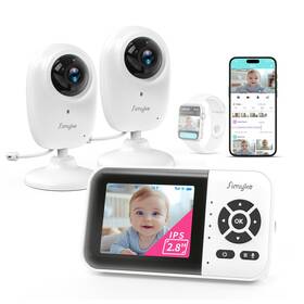 Simyke B0dft1pz7y 1080p Smart Ai 2 Camera Video Baby Monitorwifi Switch2.8 Inch Display Or