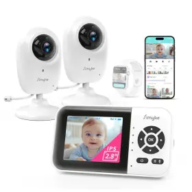 B0dft1pz7y Simyke 1080p Smart Ai 2 Camera Video Baby Monitorwifi Switch2.8 Inch Display Or