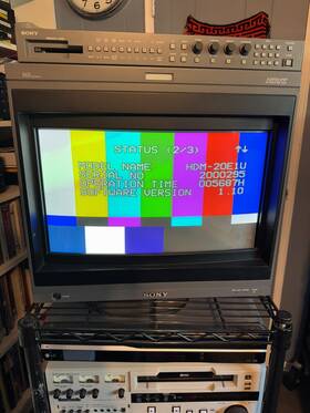 Sony Bkm-20e1u Hdm-20e1u Hd Crt Reference Monitor With Bkm-10r - Very Low Hours Excellent