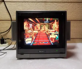 Kx-1211hg Sony Trinitron 12 Inch Monitor Vintage Gaming With Speakers Retro Works Great