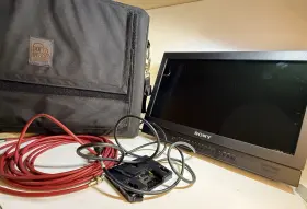 Lmd-b170 Sony 17 Inch Pro Monitor Sdi Hdmi Tested Working Bundle Porta Brace Bag