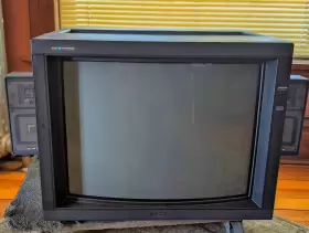 Pvm-2035 Sony Vintage 25 Inch Trinitron Crt Television Monitor With External Speakers