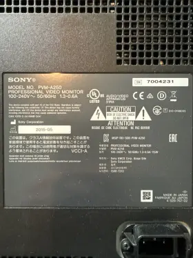 Pvm-741 Sony Trimaster El Oled 7.4 Inch Monitor With 3g-sdi And Hdmi