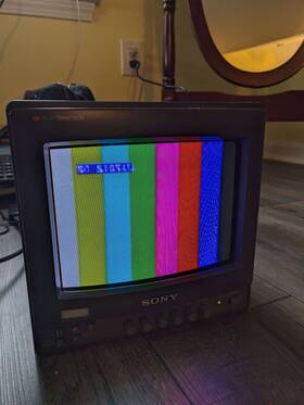 Sony Pvm-8220 Trinitron 8 Inch Color Analog Video Display Crt Monitor