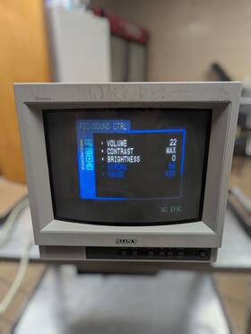 Sony Ssm-14l1 Trinitron Color Monitor Crt Vintage Retro Gaming Tested Rare