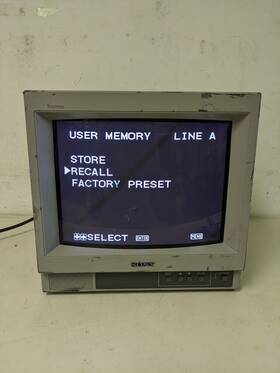 Sony Ssm-14n1u Trinitron Crt Color Video Monitor 13 Inch Model Power Cable Powers On