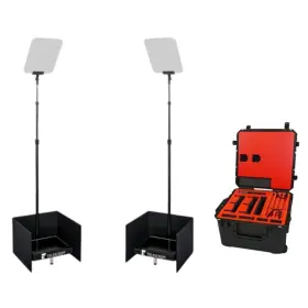 Prs-150-sdi-cc Telescript Prs 150 Sdi Cc Public Speaking System With Two Led Monitors And Case