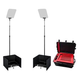 Telescript Prs-190-sdi-cc Prs 190 Sdi Cc Public Speaking System With Two Led Monitors And Case
