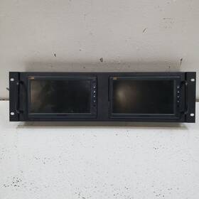 Tote Vision Lcd-701 Pair Of Monitors And Two Adapters Ad-6865