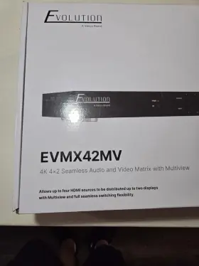 Evmx42mv Vanco 4k 4x2 Seamless Audio And Video Matrix With Multiview
