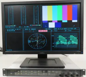 Vtm-300 Videotek Multi-format Monitor Digital Analog And Cav With Option 3