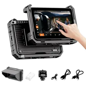 Hd1920x1080 Viltrox Xhjx-03458 Dc-x2 6 Inch Camera Field Monitor Kit With Rig Cage 2000 Nits Ips