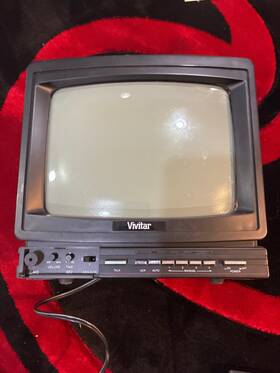 Vivitar Cv-900 Vintage 9 Inch Crt Security Video Monitor 4 Camera Inputs 1995