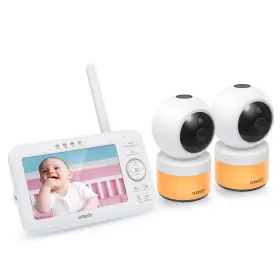 B089p4lqqh Vtech Vm5463-2 Baby Monitor 5 Inch Display 2 Cams Pan-tilt-zoom Night Light 2-w