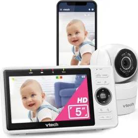 Vm901 Vtech Upgraded Smart Baby Monitor 5-inch 720p Display 1080p Camera Hd