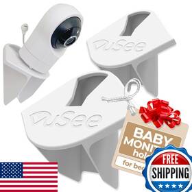 Vusee B09mstxzcq Anywhere Baby Monitor Wall Mount No-drill Adhesive Shelf For Cameras