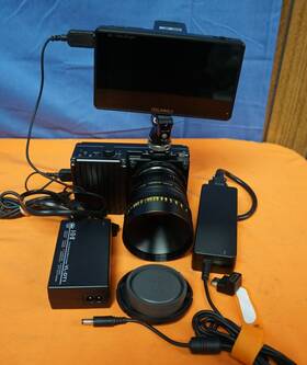 Wave 4k420 Freefly 4k High Speed Camera And Field Monitor Feelworld Zhongyi Lens
