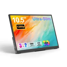 500nits Wckun Pdm-105 Portable Monitor 10.5ftft 1920 1280 Ultra-slim Mini 3 2 2000