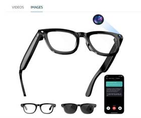 Werzongtong Cy01 Ai Smart Glasses 8mp Hd Camera Chatgpt Translation For Iphone 17 16 Samsung Blac