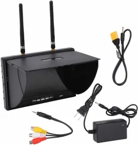 Zeronebdhpm4cnvs Zerone 5.8ghz Fpv Receiver Monitor 7 Inch Dual Diversity 40 Channels Auto-scan 800x480