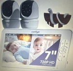 Comfyer BM01 7" Split-screen Baby Monitor Night Vision Two-way Talk Temp Alert New. Price: $175.99.