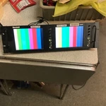 Marshall Electronics Dual 7" Standard Color Def Monitors Model V-R682P Used. Price: $125.00.