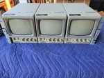 3X Panasonic WV-BM500U B&w Security Camera Monitors In WV-BM503 Rack Mount Used. Price: $399.95.