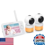 Vtech VM5463-2 Baby Monitor: 5" Display, Cams, Pan-tilt-zoom, Night Light, 2-W New. Price: $196.38.