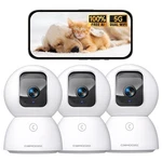 Cinmoore 5G Security Camera Indoor 3PACK, Nomonthlyfee Tracking Facial Rec... New. Price: $149.99.