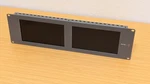 Blackmagic Smartview Duo Rackmount Dual 8" Lcd Monitor W/ Power Supply Used. Price: $220.00.