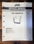 Jvc TM-1400U Monitor Service Manual *original* Unspecified. Price: $19.97.